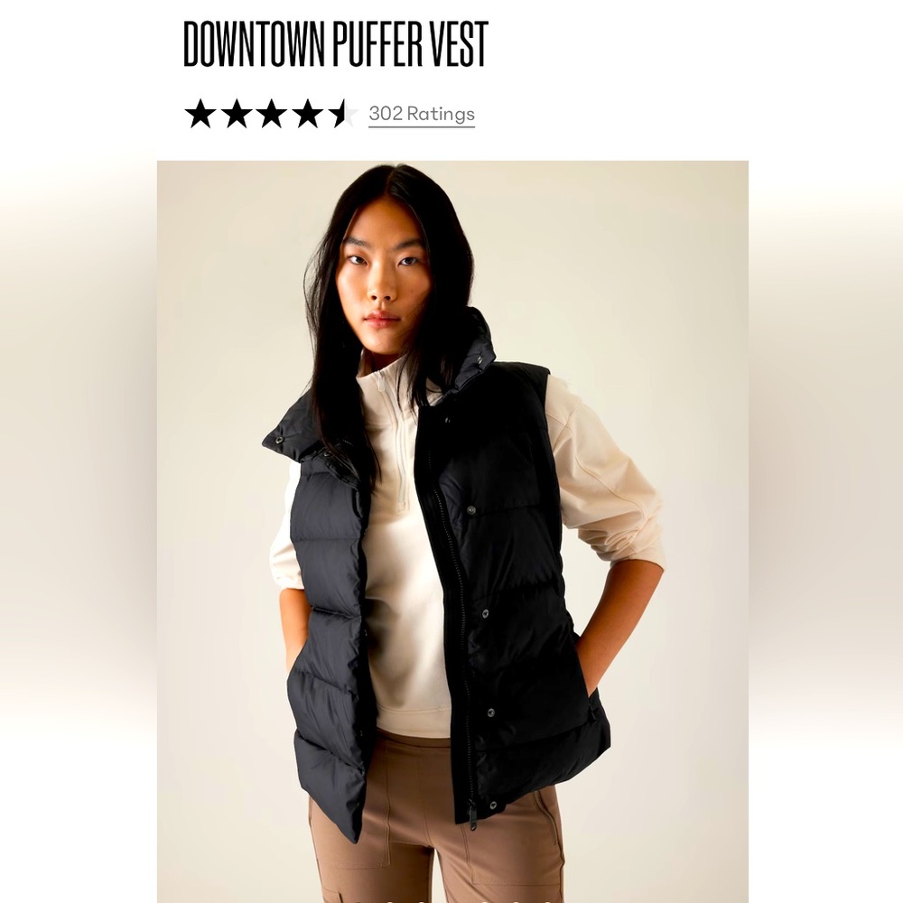 Athleta Downtown Puffer Vest